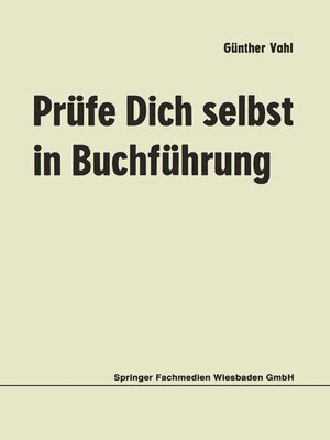 cover image of Prüfe Dich selbst in Buchführung